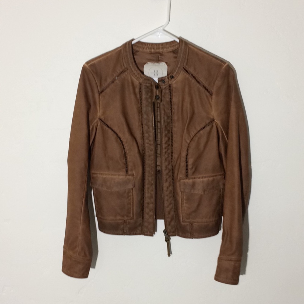 Anthropologie: Hei Hei Vegan leather Jacket